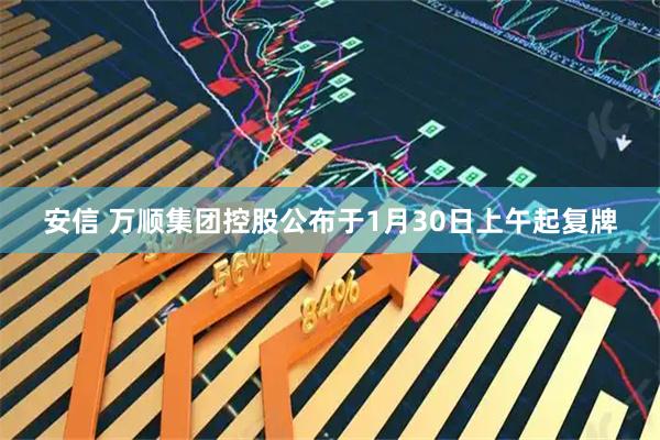 安信 万顺集团控股公布于1月30日上午起复牌